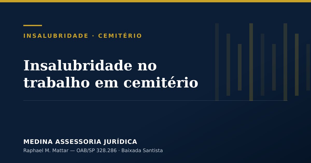 Insalubridade no trabalho em cemitério